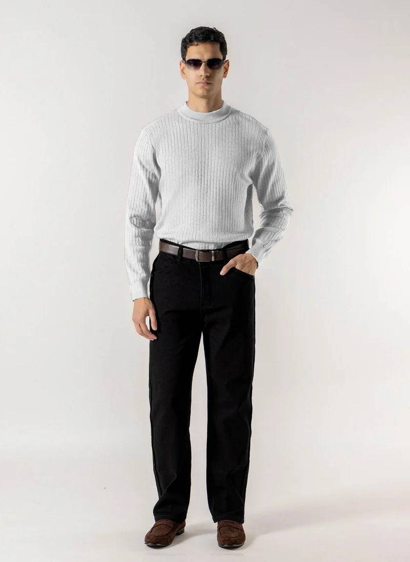 شايبس RIBBED MOCK NECK SWEATER