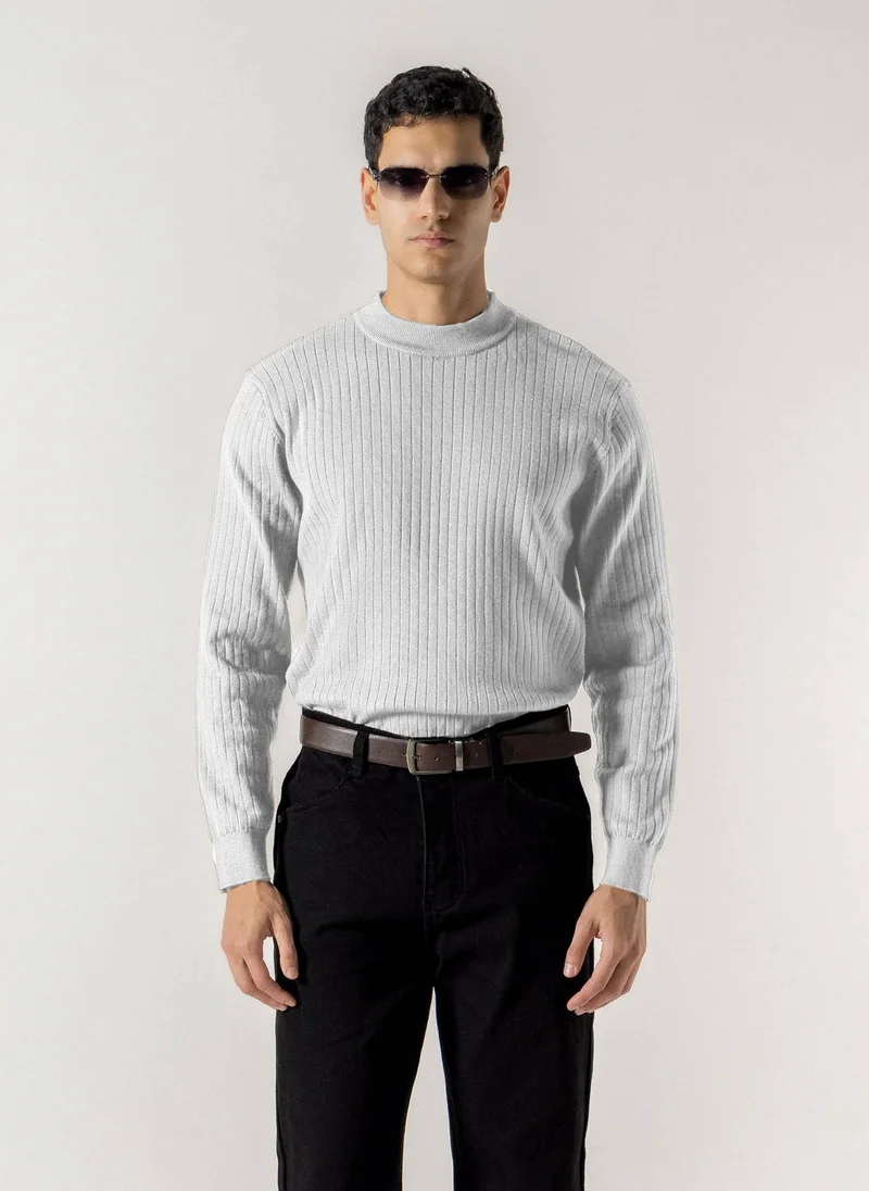 شايبس RIBBED MOCK NECK SWEATER