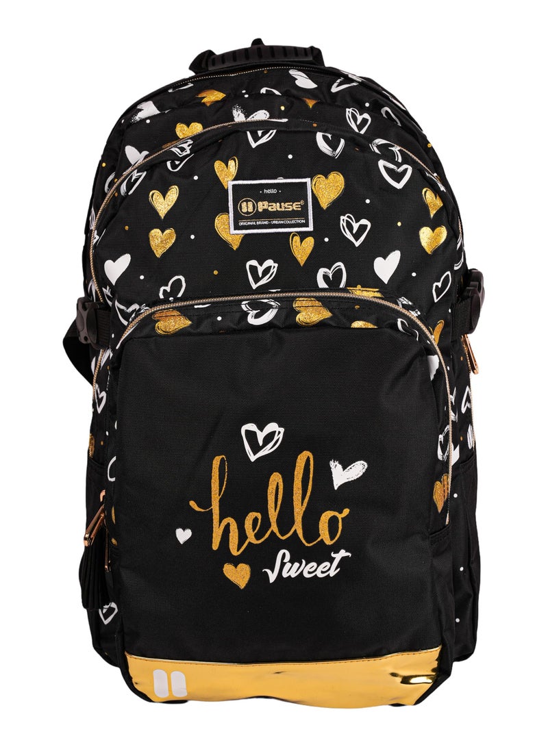 Rainbow max Hello Sweet Backpack 2 pockets 17.5" bag - Image 1