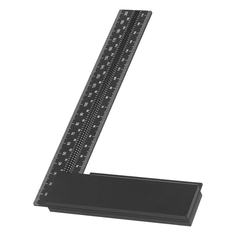 Aluminum Alloy L Square Ruler Right Angle Carpenter Tool for Woodworking DIY - Image 3