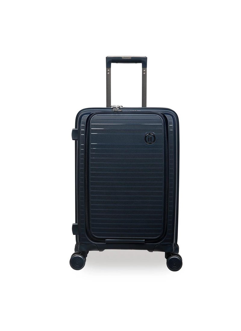 it Luggage it luggage Spontaneous, Unisex Polypropylene Material Hard Case Luggage, 8x360 degree Spinner Wheels, Expandable Trolley Bag, TSA Type lock,15-2881-08OL- Size Cabin with Pocket, Color Blueberry  - Image 1