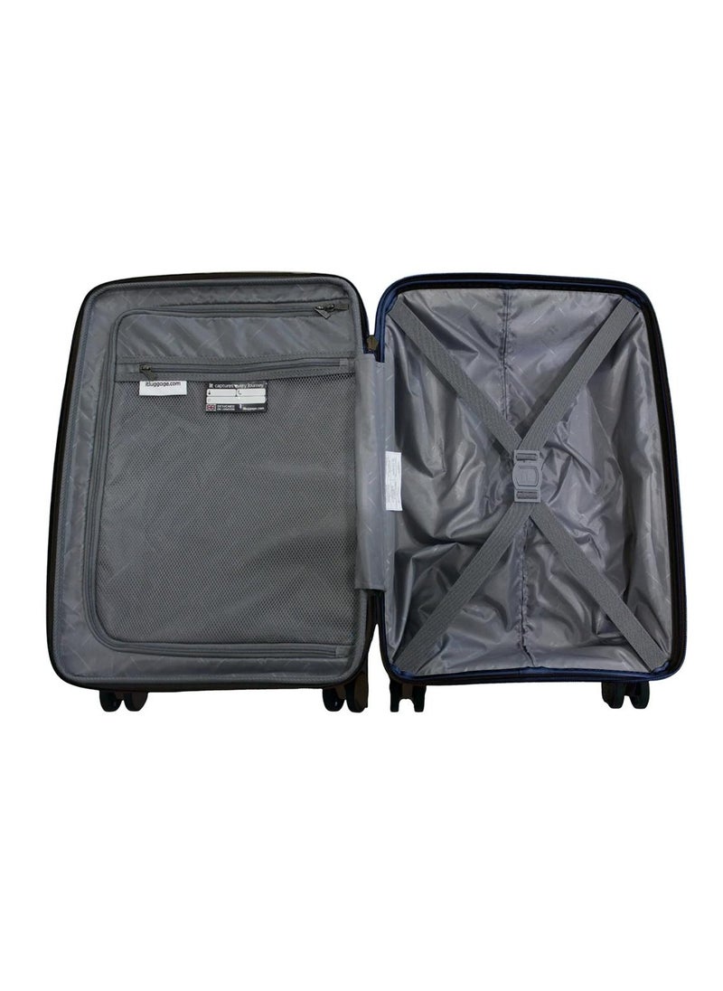 it Luggage it luggage Spontaneous, Unisex Polypropylene Material Hard Case Luggage, 8x360 degree Spinner Wheels, Expandable Trolley Bag, TSA Type lock,15-2881-08OL- Size Cabin with Pocket, Color Blueberry  - Image 5