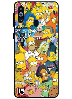 EYE CATCH Protective Case Cover For Samsung Galaxy M40 Smart Series Printed Protective Case Cover for Samsung Galaxy M40 Simpsons  - Image 1