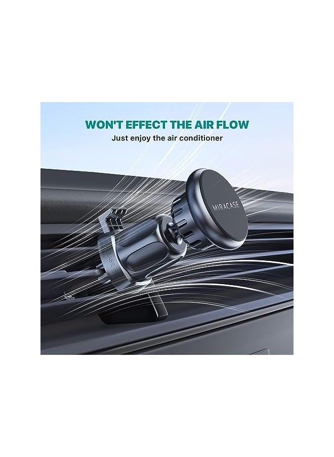 Miracase - Car Holder Expert】 Miracase Magnetic Car Phone Holder, Phone Holder Car for Air Vent, Car Mobile Holder Compatible with iPhone 14 Pro Max 13 12, Samsung S23, Xiaomi, ONEPLUS, Google, HUAWEI - Image 1