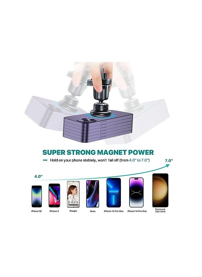 Miracase - Car Holder Expert】 Miracase Magnetic Car Phone Holder, Phone Holder Car for Air Vent, Car Mobile Holder Compatible with iPhone 14 Pro Max 13 12, Samsung S23, Xiaomi, ONEPLUS, Google, HUAWEI - Image 1