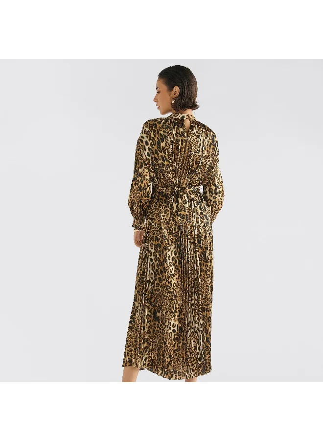 Splash FAV Leopard Print Midi Dress