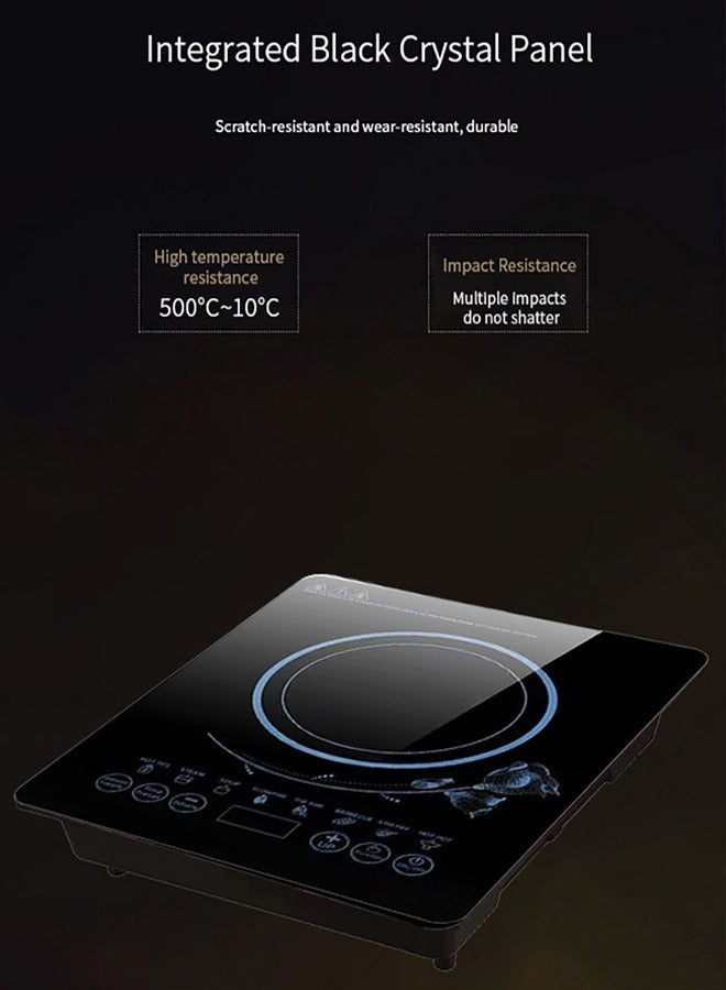 2200W Durable Electric Cookertop Induction Heating Plate Induction Cooker Portable Induction Cookertop