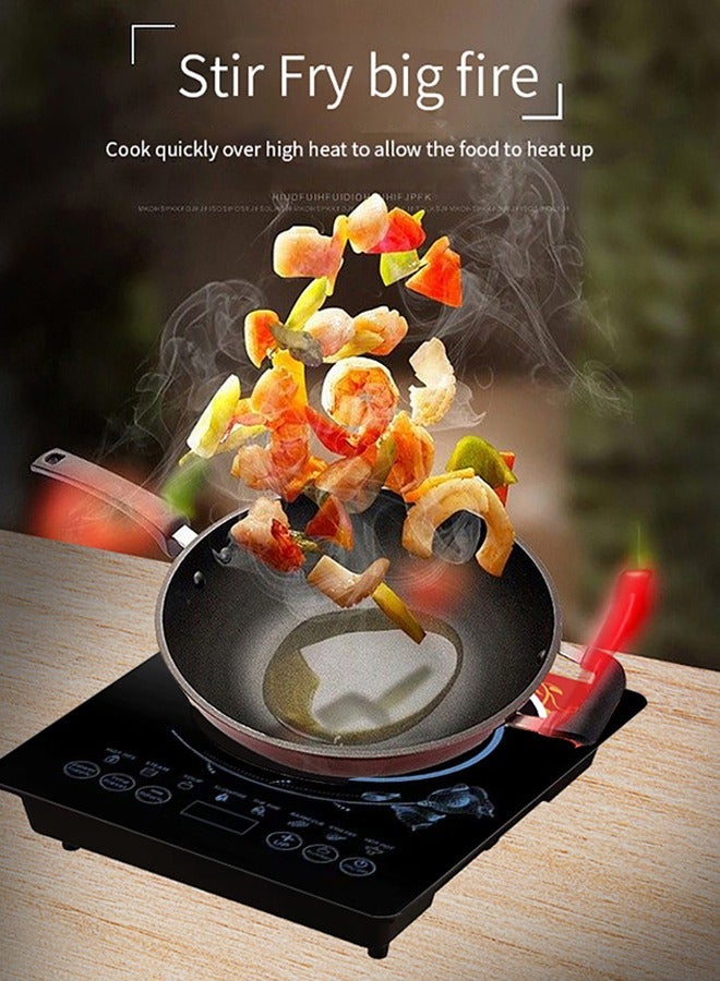 2200W Durable Electric Cookertop Induction Heating Plate Induction Cooker Portable Induction Cookertop