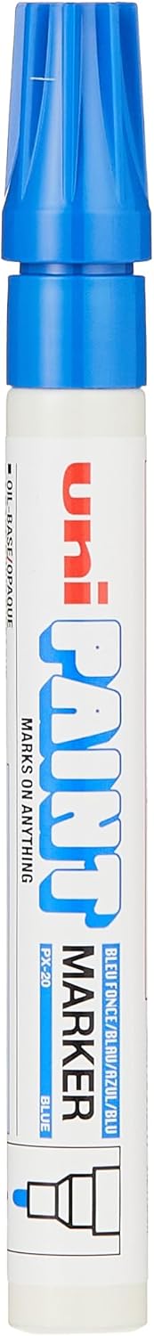 Uniball uni-ball Bullet Tip Paint Marker - Blue Pack of 12 - Image 1