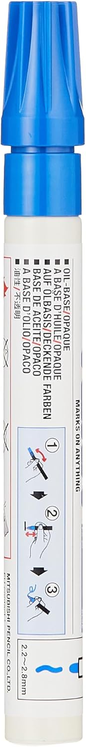 Uniball uni-ball Bullet Tip Paint Marker - Blue Pack of 12 - Image 2