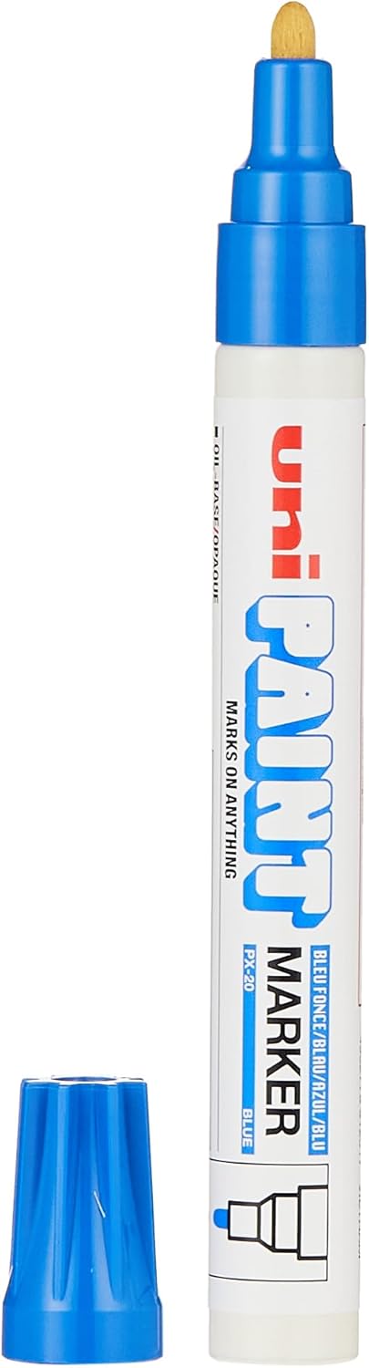 Uniball uni-ball Bullet Tip Paint Marker - Blue Pack of 12 - Image 3