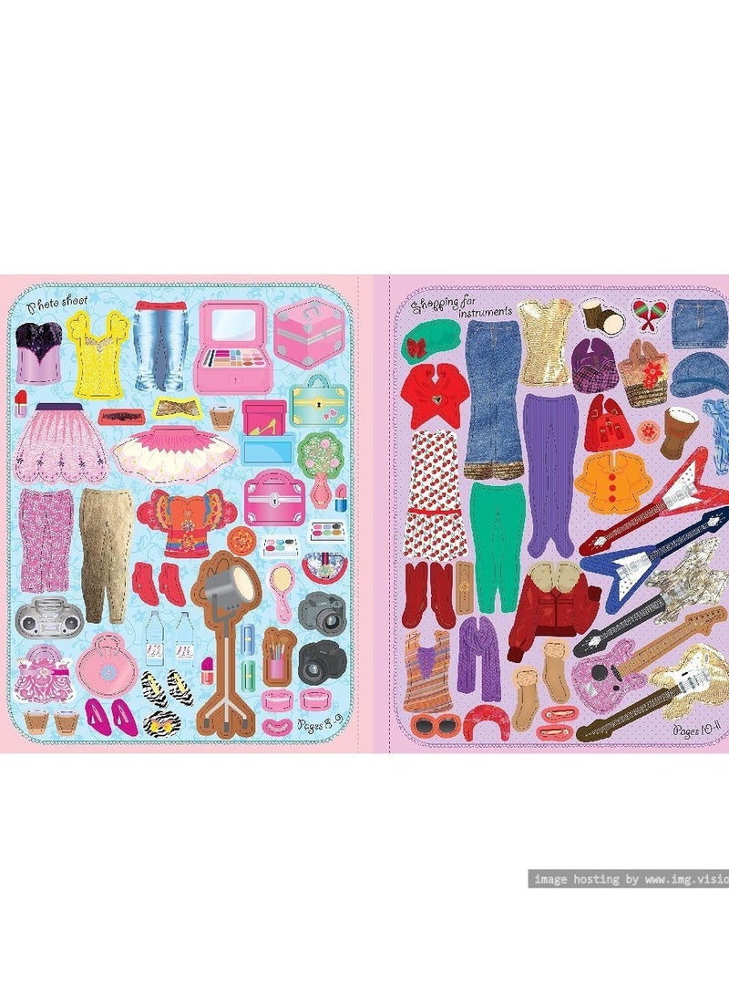 Usborne Usborne Sticker Dolly Dressing Popstars  - Image 4