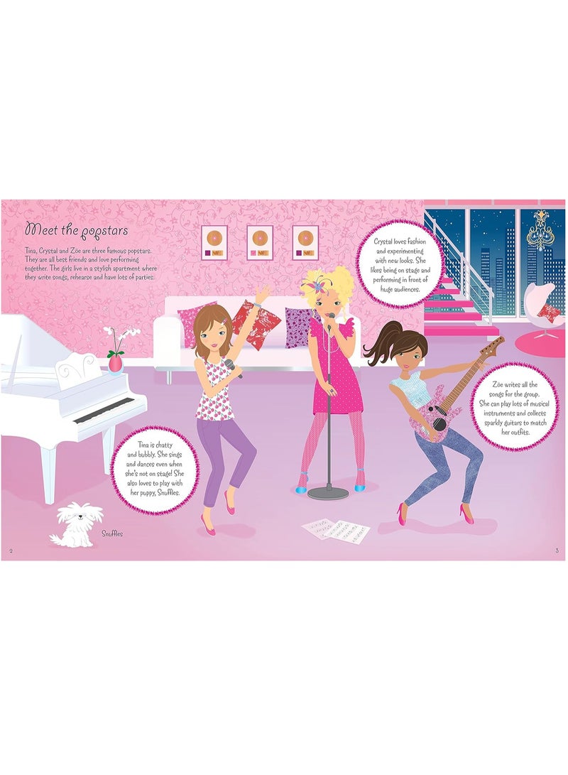 Usborne Usborne Sticker Dolly Dressing Popstars  - Image 2