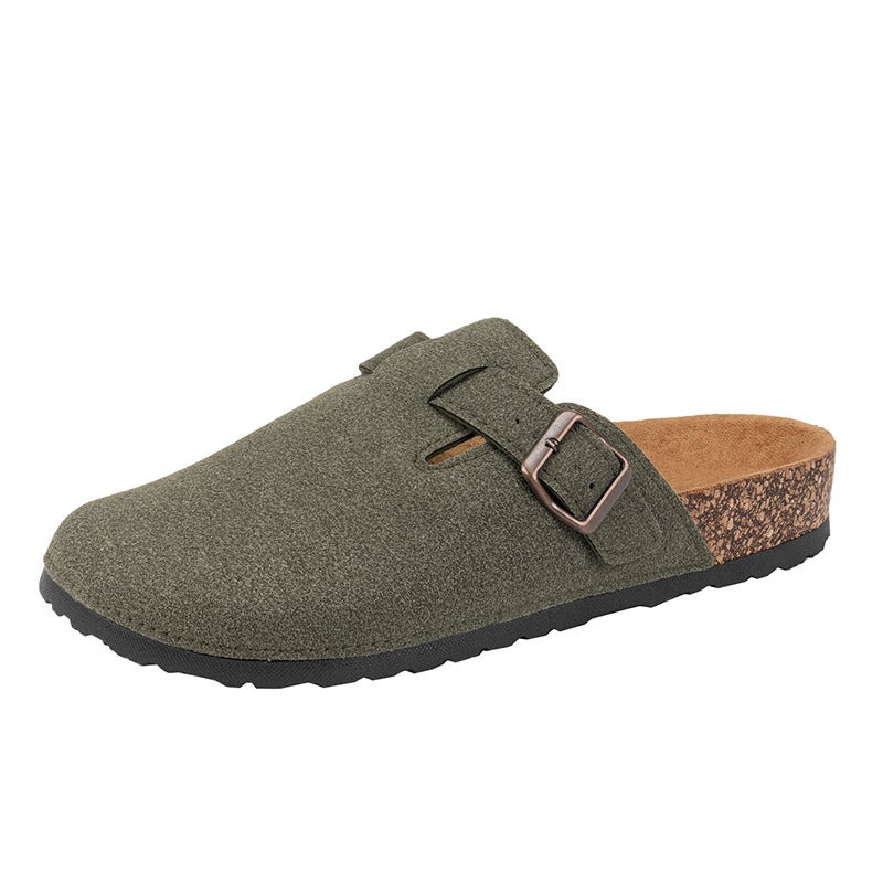 Cross-Border Plus Size Couple Slippers - Fashionable European Style, Non-Slip Thick-Soled Birkenstock  Shoes