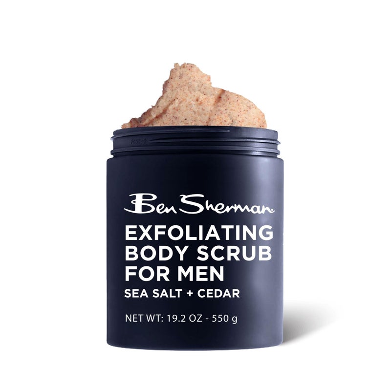 Ben Sherman Exfoliating Body Scrub For Men with Shea Butter Vitamin A and C, Moisturizing Hydrating Body Scrub for Healthy Skin - Image 1