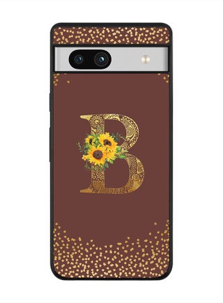 Rugged Black edge case for Google Pixel 7a 5G Slim fit Soft Case Flexible Rubber Edges Anti Drop TPU Gel Thin Cover -  Custom Monogram Initial Letter Floral Pattern Alphabet - B  (Brown ) - pzsku/Z21FE6DC730AE83C6F08CZ/45/_/1687790317/6fd0a942-53b1-4523-818f-c5a538efa6df