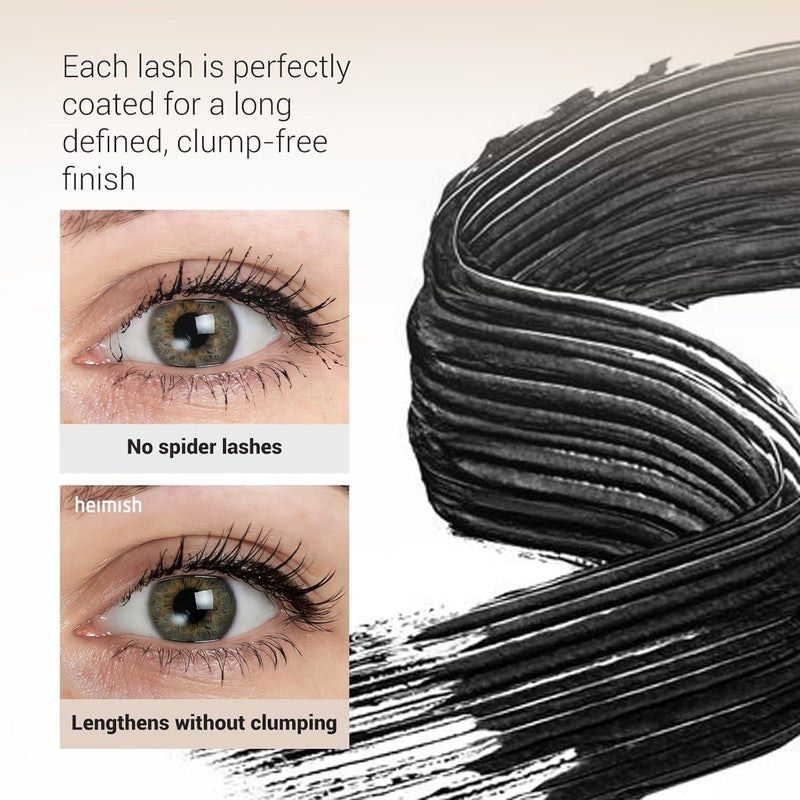 Heimish Dailism Smudge Stop Mascara 0.32 oz | Volume, Non-Clumping, Curling, Waterproof Eye Makeup | Washable, No Smudging | Kbeauty - Image 5