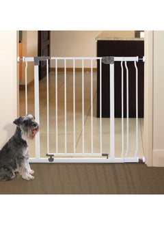 dreambaby Liberty Walk Thru Baby Safety Gate Set - With 3.5Inch Extension Panel - Fits 29.5-36.5Inch Openings - Pressure Mounted Security Gates - White  - Image 5