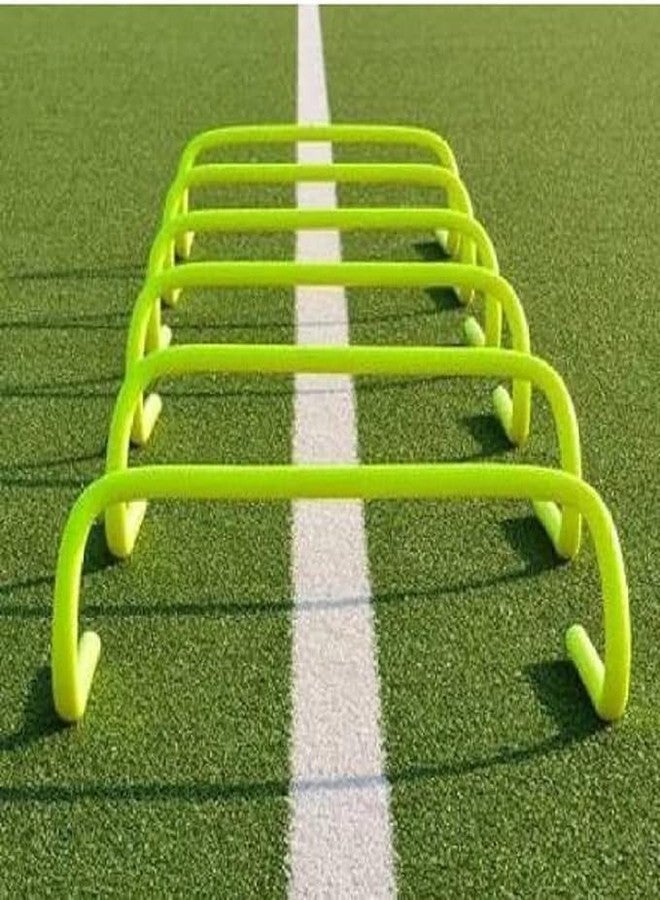Evoolve Speed Training and Practice Hurdle Track and Fields 6 inch for Unisex Adult Yellow Color Pack of 1 (4 Pieces) - Image 4