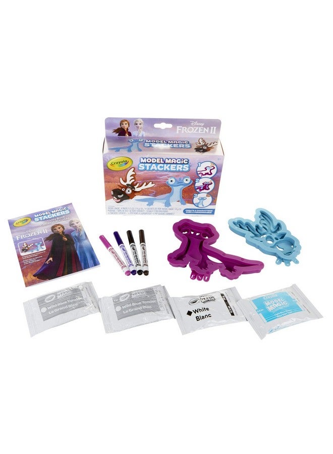 Crayola Frozen 2, Sven & Fire Salamander Model Magic Stacker Set, Gift for Kids, Age 5, 6, 7, 8 - Image 1