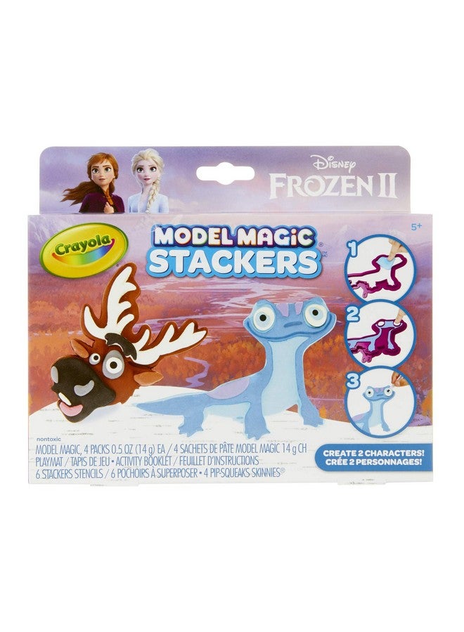 Crayola Frozen 2, Sven & Fire Salamander Model Magic Stacker Set, Gift for Kids, Age 5, 6, 7, 8 - Image 2
