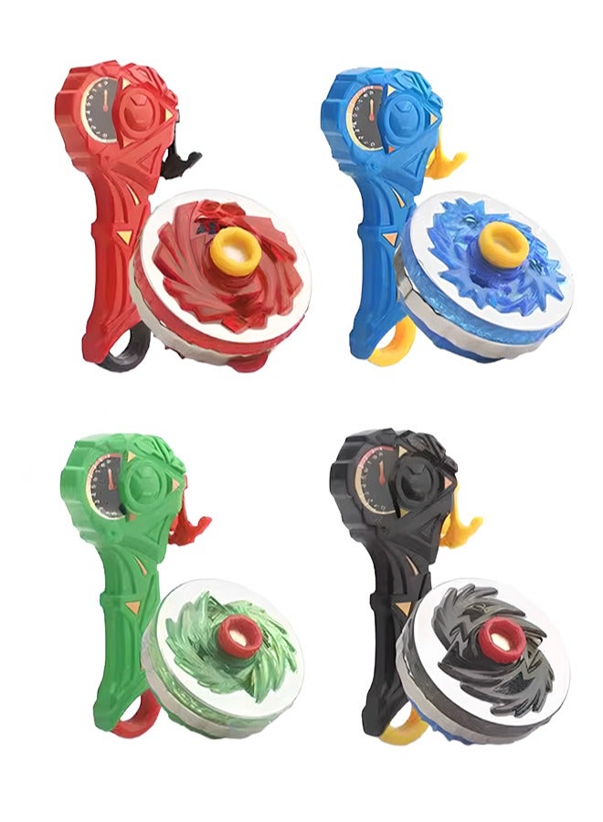 Children's Toys Battle Gyro Upgraded Alloy Light-up Gyro Toys Set Cool Sparring Launcher Suitable for More Than 7 Years Old Boys Girls Toys Gifts (Green) - Image 5