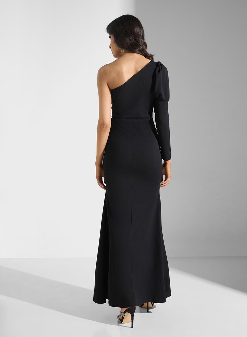 Ella Limited Edition One Shoulder Embellished Dress With Slit - Image 2