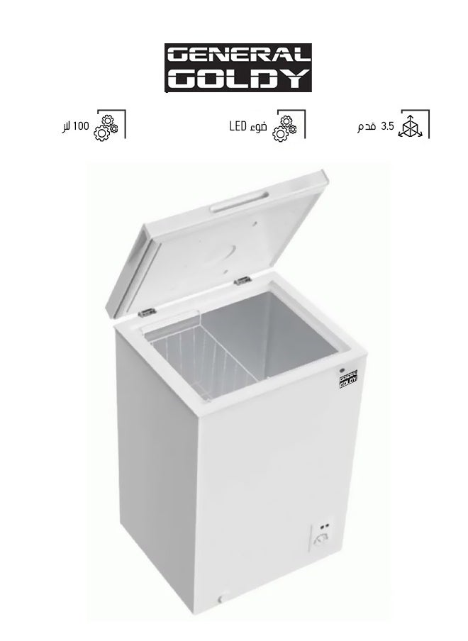 General goldy Freezer - 100L - White - GCF100D  - Image 1