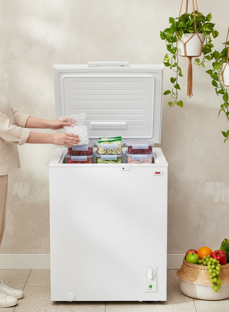 جنرال جولدي فريزر - 100 لتر - أبيض - GCF100D - Image 4