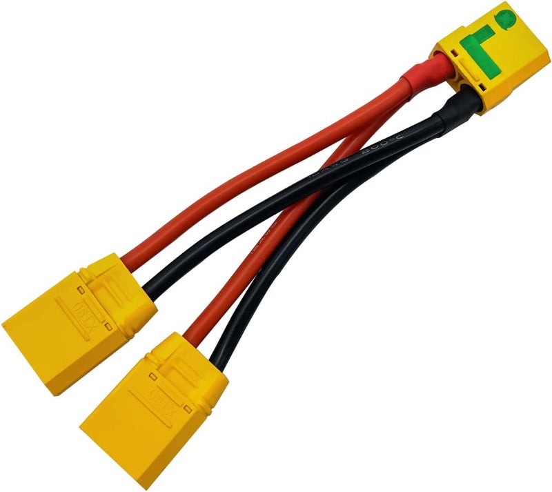 FLY RC XT90S XT-90 Plug Parallel Battery Connector Cable XT90 Connector Style Parallel Y-Harness for Quadcopters Multirotors RC LiPo Battery - Image 1