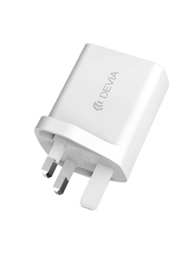 ديفيا شاحن جداري من ديفيا سريع بقدرة 20 واط مع منفذ C وUSB, - Image 3