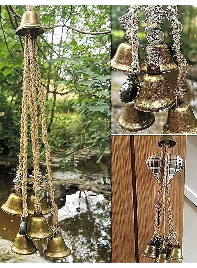 SOLARAE Witches Bells, Door Protection Charm & Boho Wind Chimes Ornaments (48mm), Magic Witchy Decor for Porch, Garden, and Window - Image 2