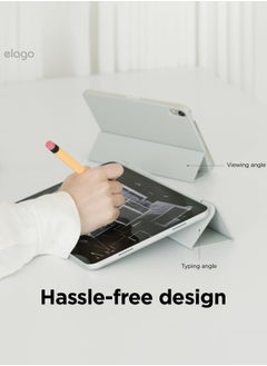 Elago Magnetic Folio for iPad Pro 11 inch case (2024) M4 cover - Light Grey with Auto Sleep and Wake Function  - Image 5