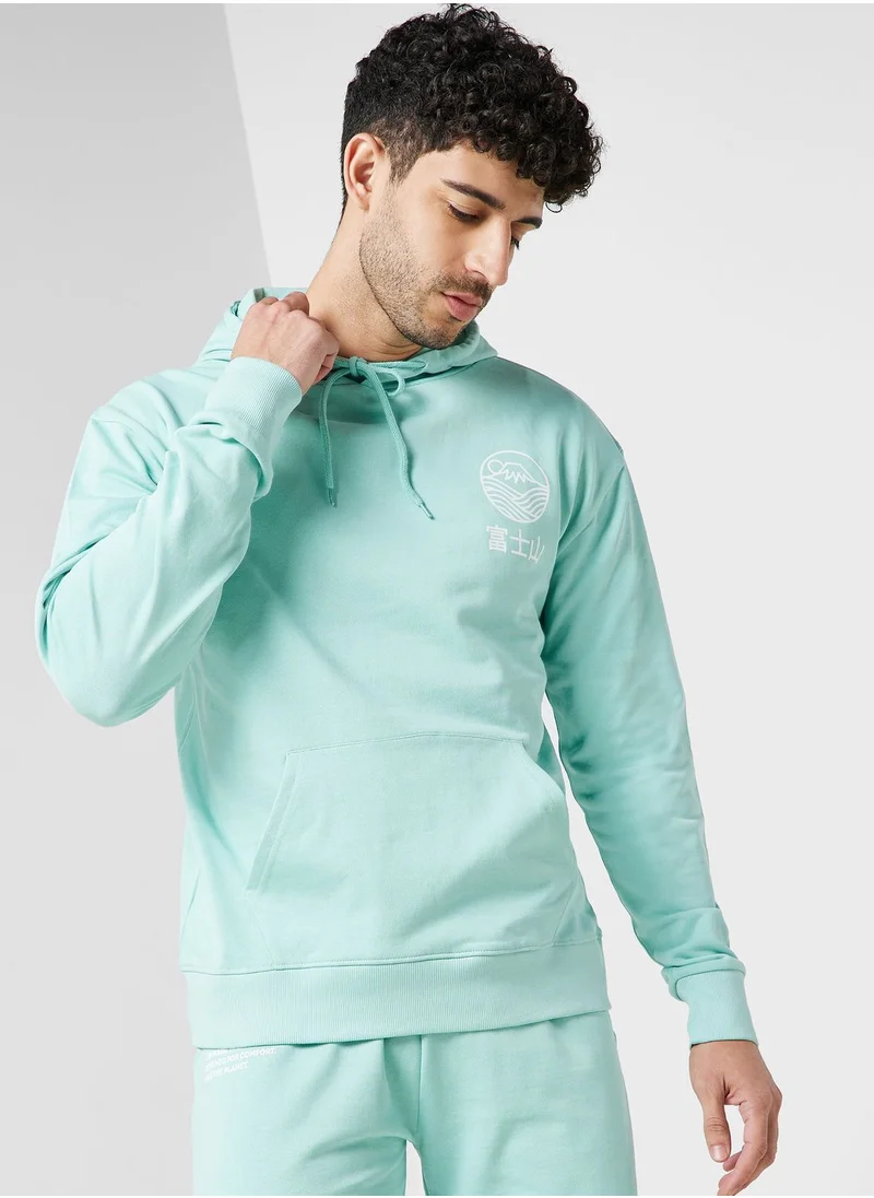 Namshi x Sustainable Oversize Hoodie With Back Print