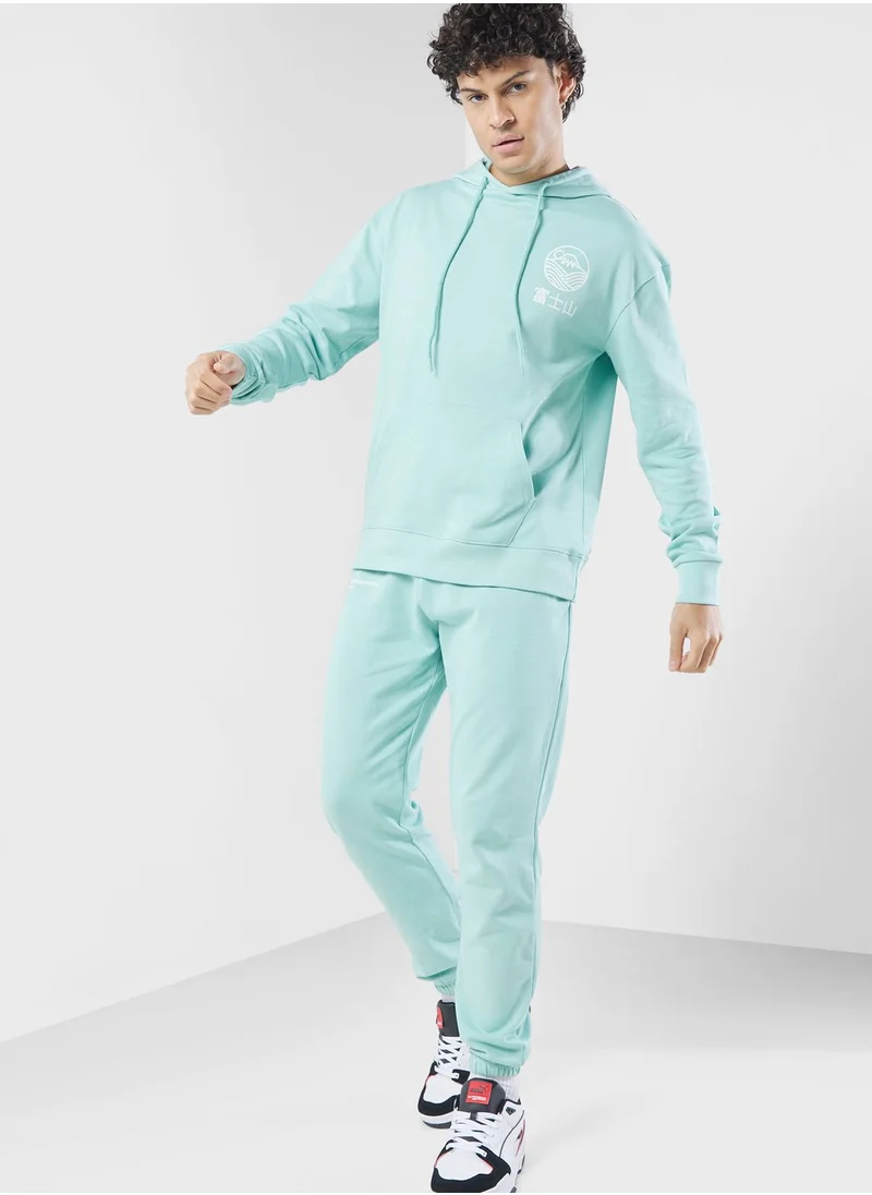 Namshi x Sustainable Oversize Hoodie With Back Print