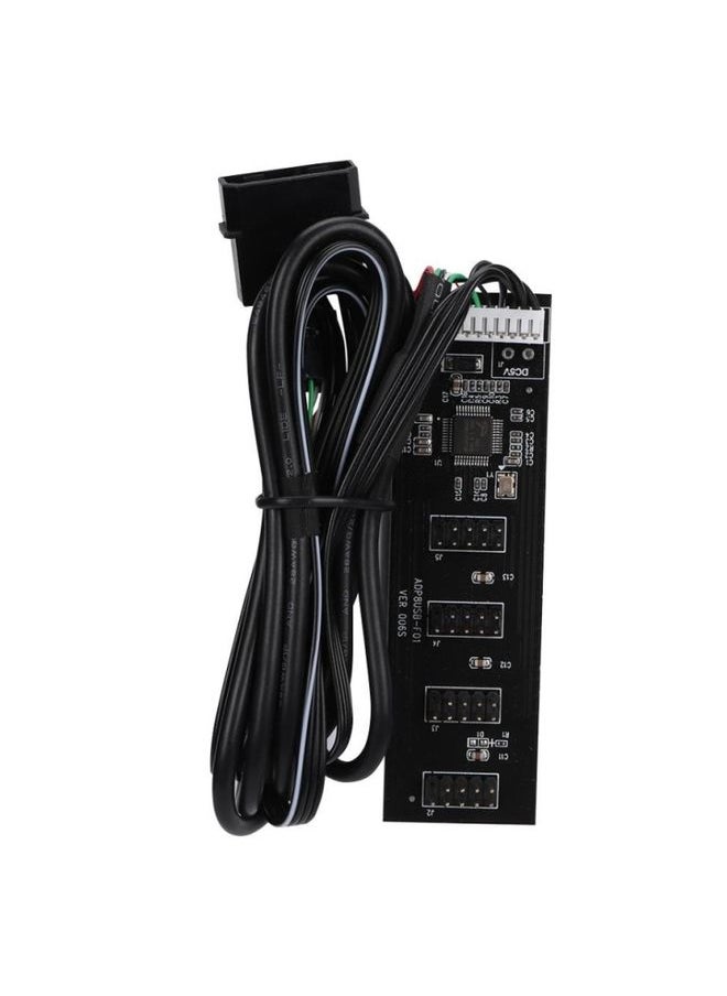 BURAQ - USB 2.0 9pin To 4 9pin Hub Internal Motherboard Header With 4pin Powered - Image 1