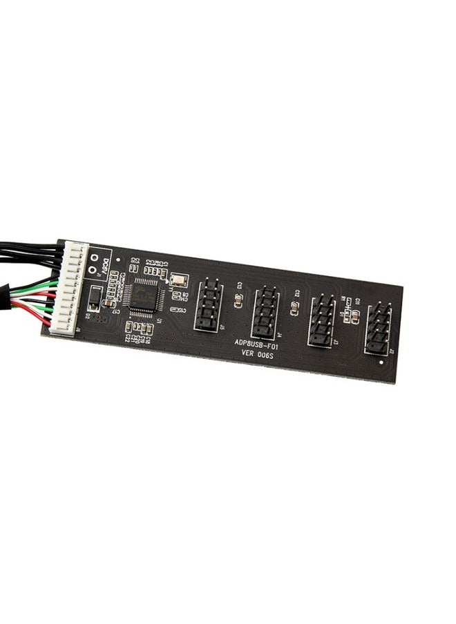 BURAQ - USB 2.0 9pin To 4 9pin Hub Internal Motherboard Header With 4pin Powered - Image 1