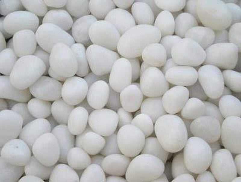OhhSome 1KG White Round Shaped Glass Crystals Unpolished Stone Glass Gems for Decoration Making Crafts or Aquarium Dcor - Image 1