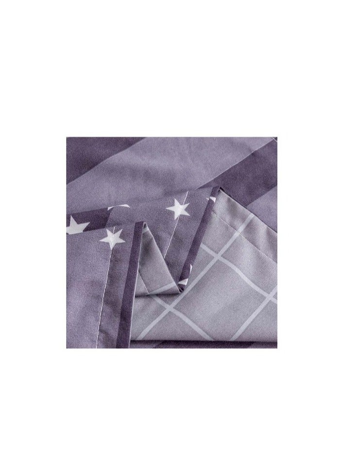 PROMASS 6-Piece King Size Duvet Cover Set Microfibre Comet 1 Duvet Cover 220x240 cm, 1 Fitted Sheet 200x200+25 cm, 4 Pillow Cases 48x74cm Multicolour - Image 4