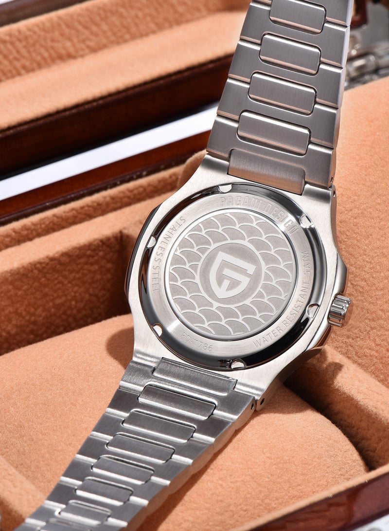 Luxury Ladies/Women's Quartz Watches, Multi-Function Chronograph, Luminous, Waterproof, Stainless Steel Strap, Imported Machinery, PD1786