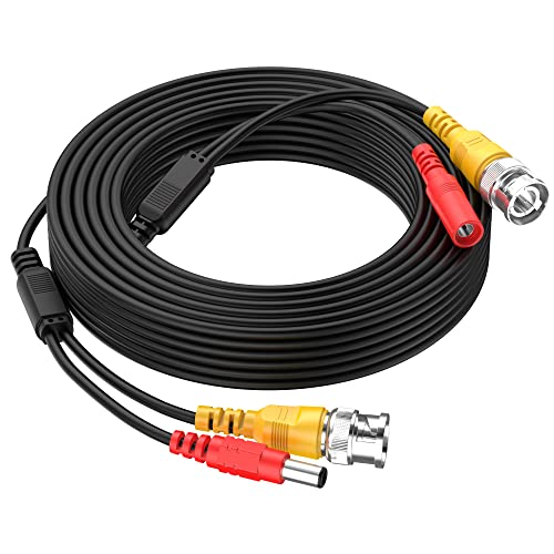 EKYLIN 32FT 10M 2-in-1 BNC Video and Power DC Extension Cable for CCTV Security Camera Home Surveillance Closed-Circuit TV System - Image 1
