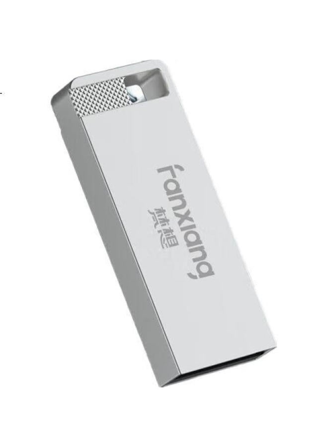 Fanxiang 64Gb Usb2.0 Computer Car Metal Mini U Disk F206 Silver Waterproof Shockproof Enterprise Bidding Tender Bid Flash Drive - Image 3