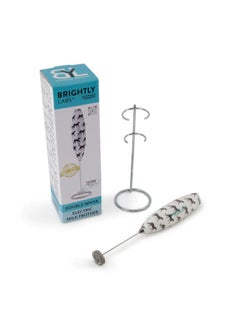 BRIGHTLY LABS Upgrade Your Coffee Experience with Our Powerful Titanium Motor Handheld Milk Frother - Electric Whisk, Foamer, Mixer & Blender for Frappe, Latte, Matcha - Includes Stand for Convenience.  - Image 4