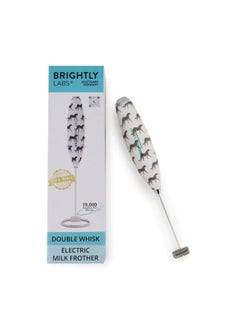 BRIGHTLY LABS Upgrade Your Coffee Experience with Our Powerful Titanium Motor Handheld Milk Frother - Electric Whisk, Foamer, Mixer & Blender for Frappe, Latte, Matcha - Includes Stand for Convenience.  - Image 3