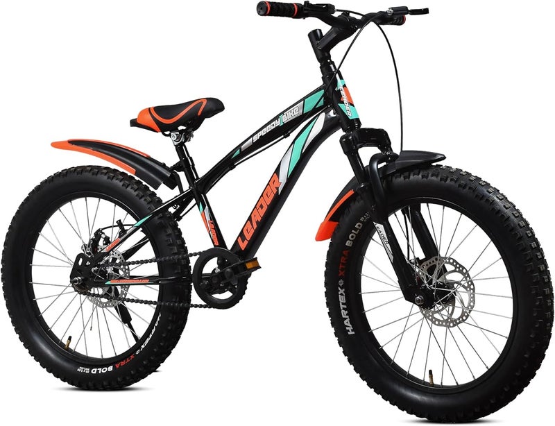 Leader Speedy Bike 20T Single Speed Kids Cycle with Front Suspension & Front Disc Brake Ideal for 7-10 Years Age - Image 1