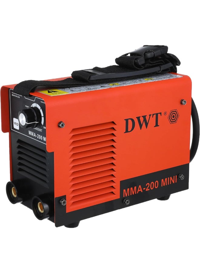 DWT 160-265V 140A Inverter Welding Machine Black and Orange 38.5 x 30.5 x 52.5 cm MMA-200 MINI - Image 1
