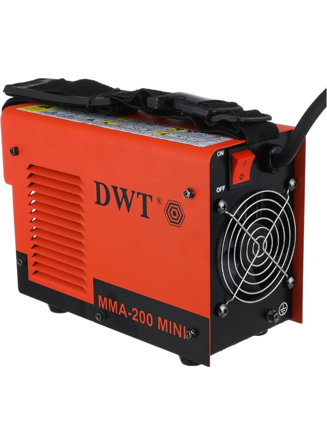DWT 160-265V 140A Inverter Welding Machine Black and Orange 38.5 x 30.5 x 52.5 cm MMA-200 MINI - Image 2