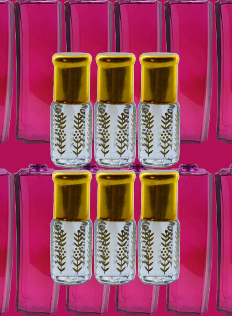 6 Pieces Magnetism Essential Oil For Women Original Clear 3 Ml