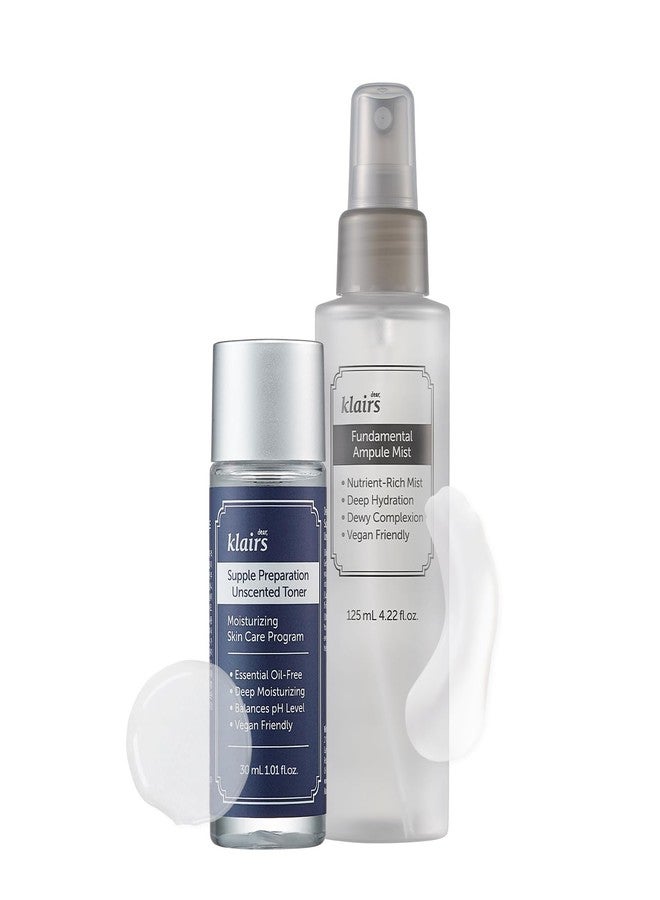 DearKlairs Ampule Mist + Unscented Toner Set Korean Hydrating Skincare - Image 1