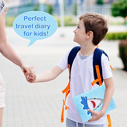 PJDRLLC Shark Diary for Boys with Lock and Keys, Kids Journal Travel Notebook for 6-10, Cute Secret Diary with Shark Pen, Practical Gift for Birthday Easter, Prizes for Students - Image 3